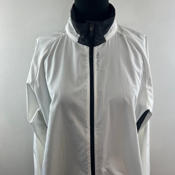 SUGOI White Black Versa Evo Jacket Mock Neck Raglan Sleeve Full-Zip XL X-Large - Picture 4 of 10